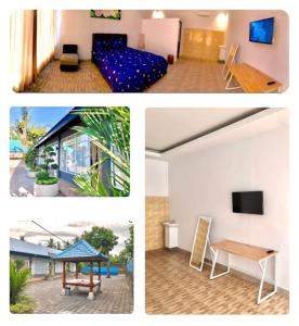 MambatにあるLangit Biru Guest Houseの三枚のコラージュ