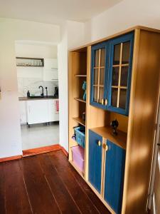 Kuchyň nebo kuchyňský kout v ubytování Apartmány 68