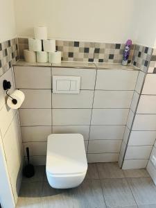 Koupelna v ubytování Apartmány 68