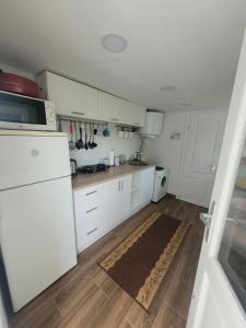ApróLak Apartman Zalakaros的厨房或小厨房