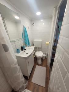 ApróLak Apartman Zalakaros的一间浴室