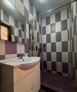 a bathroom with a sink and a mirror at Vila Lilica in Bran +18 photos