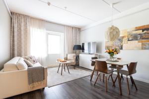 Гостиная зона в Vuokatti Booking Suites