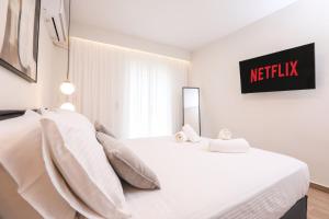 Postel nebo postele na pokoji v ubytování Olive Luxury Suite