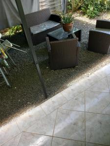 Patio nebo venkovní prostory v ubytování Villa goyavier