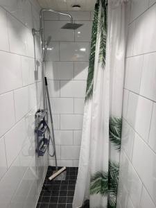 Koupelna v ubytování Beach House Ystad