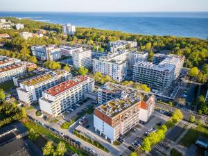 Widok na miasto Kołobrzeg z tego apartamentu