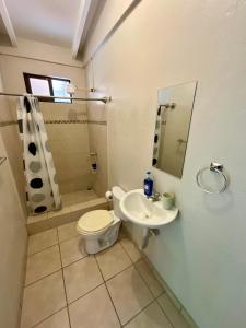 Koupelna v ubytování Casitas de la Paz