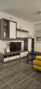 Телевизор и/или развлекательный центр в Luxury oaza Novalja