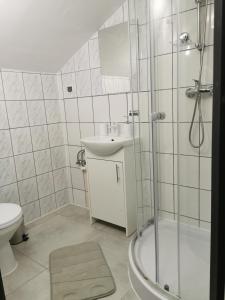Koupelna v ubytování Dom Gościnny Bliżej Gwiazd