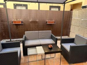 Posezení v ubytování Arcoiris Paradise A 300 metros de la playa ,piscina y parque infantil