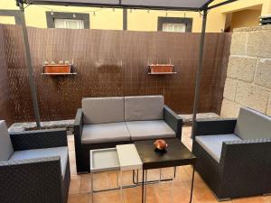Posezení v ubytování Arcoiris Paradise A 300 metros de la playa ,piscina y parque infantil