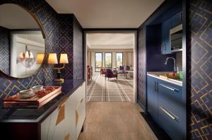 Posezení v ubytování Mandarin Oriental, Boston