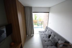 Ruang duduk di Flats em Condominio Velas do Porto