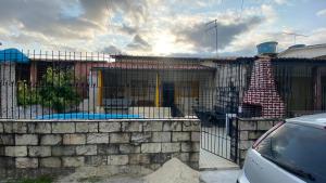 Bygningen som feriehuset ligger i