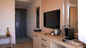 Köök või kööginurk majutusasutuses Datca Suites Luxury Boutuiqe Hotel