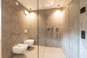 Koupelna v ubytování Appartements zi Ranna