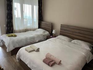 Postelja oz. postelje v sobi nastanitve Guest House Aisi