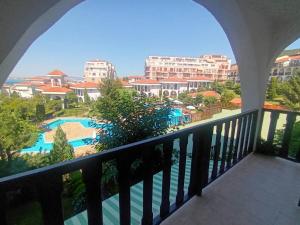 a view from the balcony of a resort at Cozy apartment in Kambani 1 in Sveti Vlas