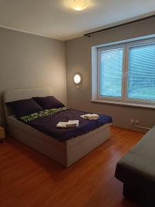 Postel nebo postele na pokoji v ubytování Bursztynowa 2
