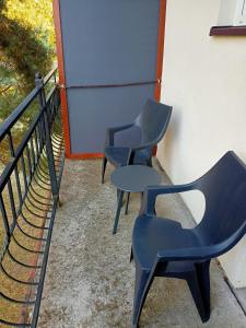 Balkón nebo terasa v ubytování Bursztynowa 2