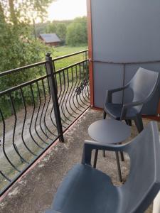 Balkón nebo terasa v ubytování Bursztynowa 2