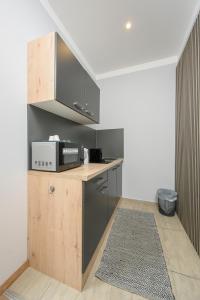 Kuchyň nebo kuchyňský kout v ubytování Palais Pálffy Apartments Vienna