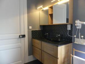 Koupelna v ubytování Chambre suite Arnica