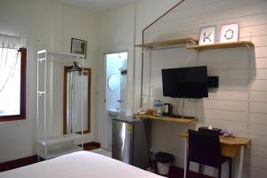 Kuchyň nebo kuchyňský kout v ubytování Greenery Hostel