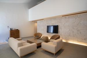 TV a/nebo společenská místnost v ubytování Secret Villas by Relapool