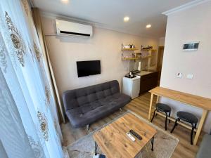 TV a/nebo společenská místnost v ubytování Dila Apart Hotel
