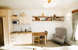 Kuchyň nebo kuchyňský kout v ubytování Stylový vesnický apartmán v soukromí M. Skála Český Ráj