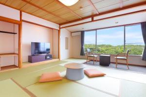 Et sittehjørne på Ooedo Onsen Monogatari Premium Iseshima