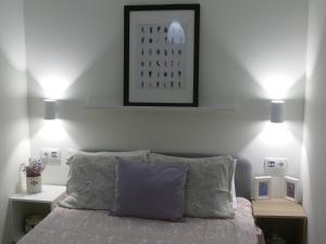 Postel nebo postele na pokoji v ubytování Casa en Playa Santa Marta y Ladeira