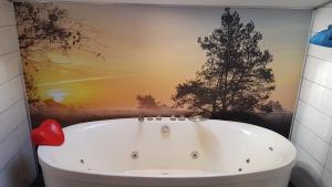 Koupelna v ubytování vakantiehuis en appartement De Harscamp