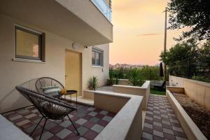 Μπαλκόνι ή βεράντα στο Tomas garden lux apartment