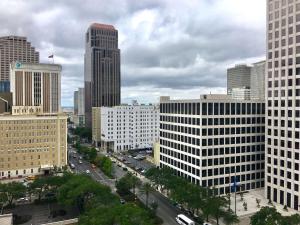 Utsikt over New Orleans, enten fra hotellet eller fra et annet sted