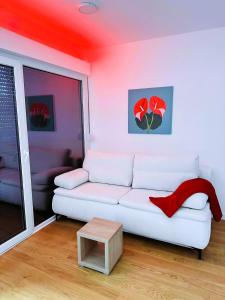 Χώρος καθιστικού στο Apartman Anturijum