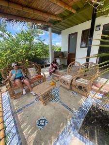 Posezení v ubytování Eco Hotel Campestre Atlantis San Joaquín La Mesa