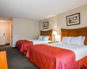 Ein Bett oder Betten in einem Zimmer der Unterkunft Clarion Inn & Suites at the Outlets of Lake George
