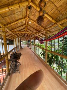 Balkón nebo terasa v ubytování Eco Hotel Campestre Atlantis San Joaquín La Mesa