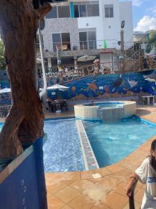 Bazén v ubytování Eco Hotel Campestre Atlantis San Joaquín La Mesa nebo v jeho okolí