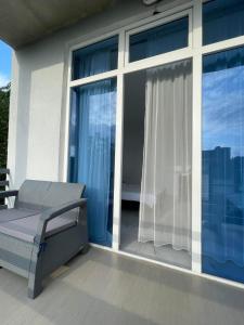 Rõdu või terrass majutusasutuses Kolkhi Guest House