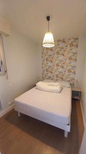 Postel nebo postele na pokoji v ubytování Appartement vue belle iles résidence clipper