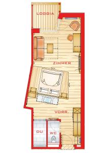 Půdorys ubytování Hotel Gambswirt