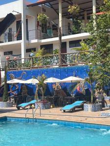 Bazén v ubytování Eco Hotel Campestre Atlantis San Joaquín La Mesa nebo v jeho okolí