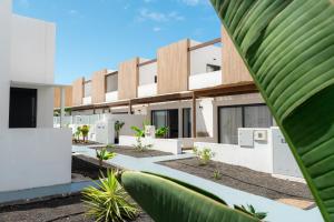 Bygningen som feriehuset ligger i