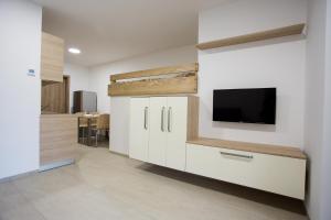 TV a/nebo společenská místnost v ubytování Apartmány v Údolí