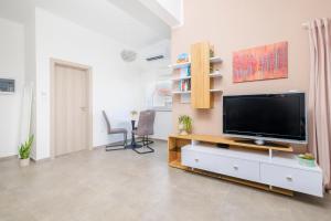 Televízia a/alebo spoločenská miestnosť v ubytovaní Pinia Apartment Split
