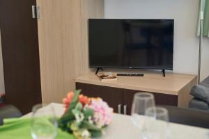 TV a/nebo společenská místnost v ubytování Bella Villa Apartments